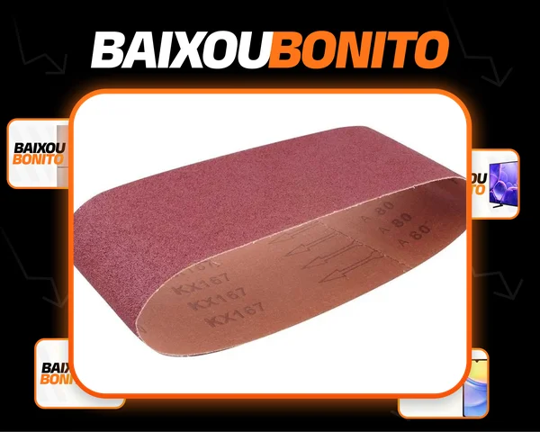 Cinta De Lixa 610x100 Gr60/80/120 Kit C/ 15