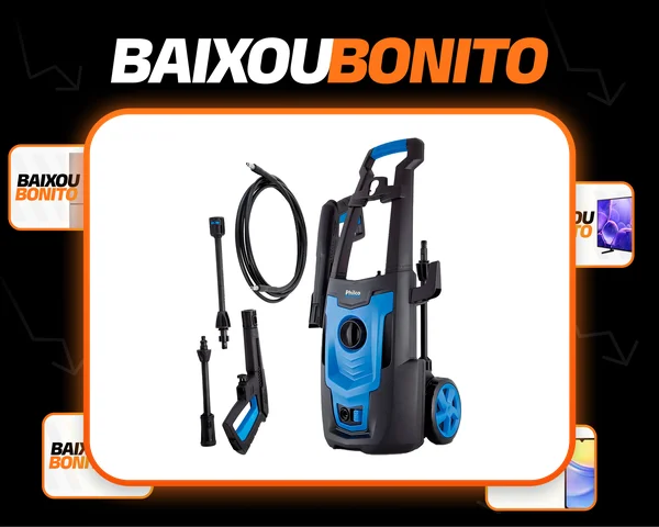 Lavadora de alta pressão Philco PLA3100 azul de 1.8kW com 144.79bar de pressão máxima