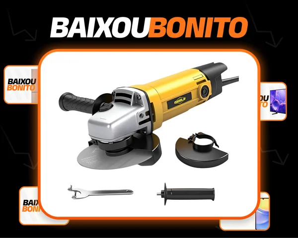 Esmerilhadeira Lixadeira Angular 850w 50/60hz 115mm GEELE Cor Amarelo