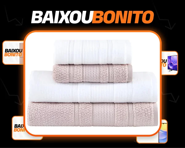 Jogo De Toalhas Buddemeyer Bella Extra Soft Banho 4 Peças Branco/bege