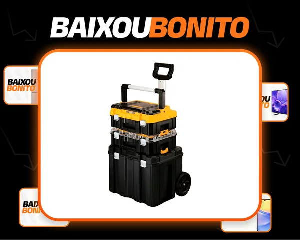 Caixa de ferramentas Dewalt Tstak Dwst60404, 3 peças, amarela