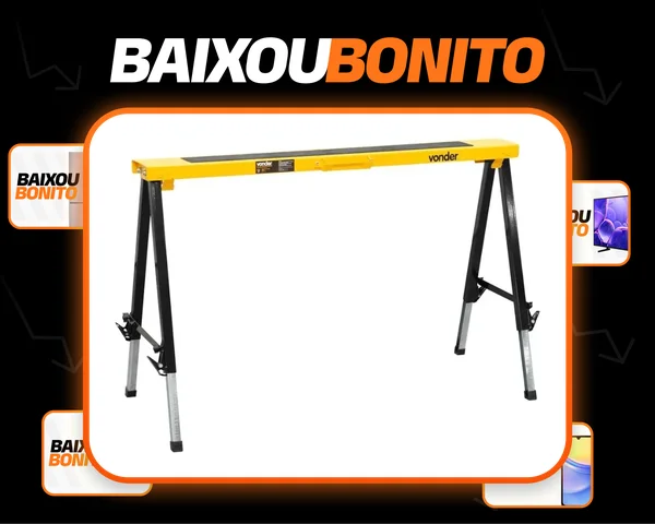 Cavalete Metálico Portátil 150kgf - Vonder