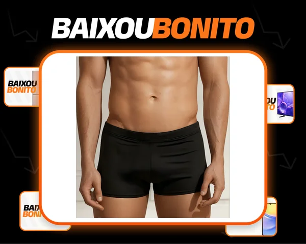 Sunga Boxer Masculina Box Praia Verão Fitness Microfibra