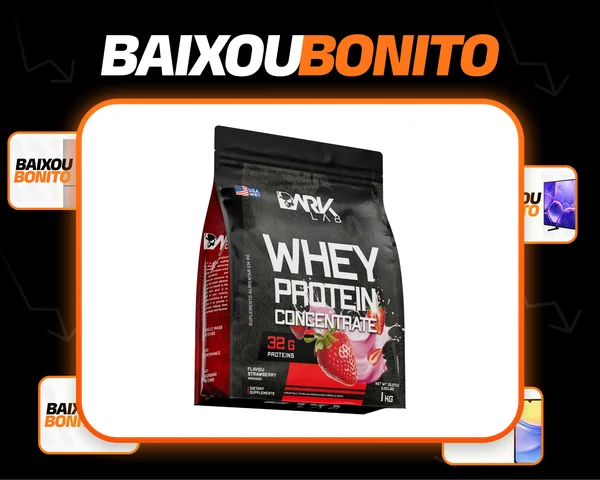 Whey Protein Concentrado 1kg Morango Dark Lab