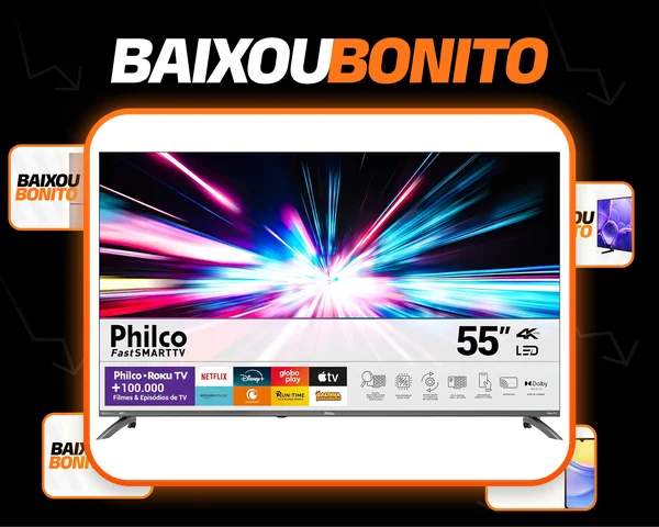 Smart Tv 55 Philco 4k Uhd Led Roku Tv Dolby Audio P55cra