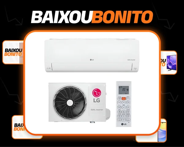 Ar Split LG Ai Dual Inverter Voice 9000 Btus Frio Branco
