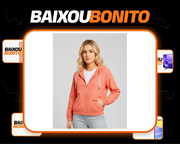 Jaqueta Feminina Alta Performance Leve Treino Academia