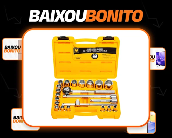 Kit Jogo De Soquetes 1/2 Polegadas Com Maleta Completo Cromado