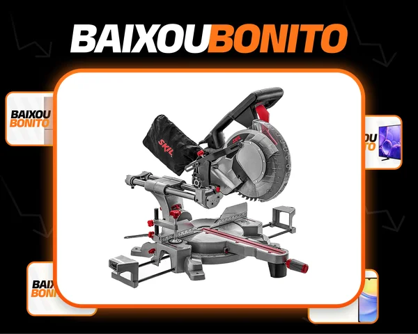 Serra de Esquadria Telescópica Profissional Rolamentada 10" 254 mm 1800w 4800rpm 3311 Skil