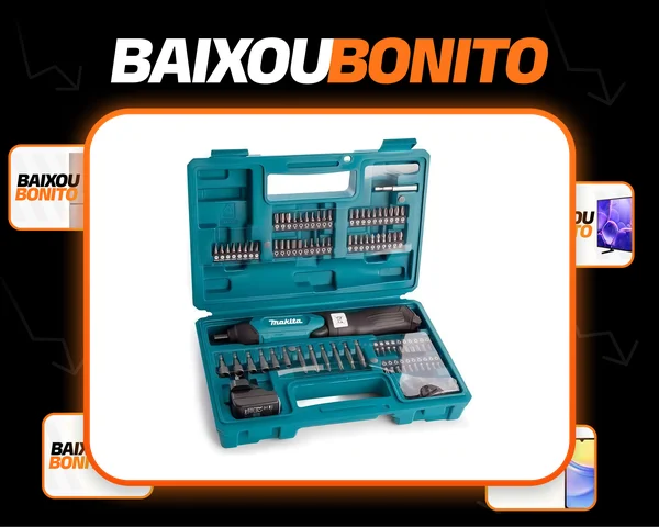 Kit Parafusadeira À Bateria + 81 Acessórios Df001dw - Makita Cor Azul-turquesa Frequência 60Hz