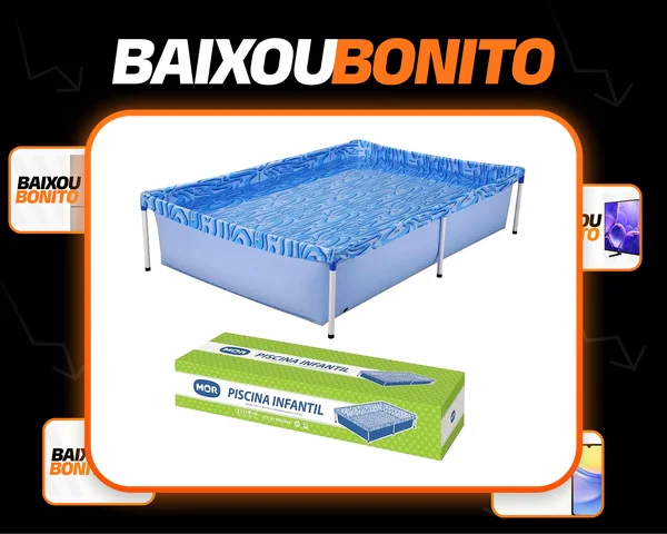 Piscina Retangular Pequena 1000 Litros Portátil - Mor