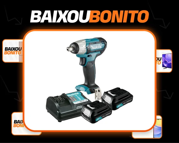 Chave De Impacto 2 Baterias 12v Cxt 1.5ah 1/2 Tw141 Makita