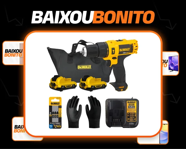 Furadeira Parafusadeira 12v Dcd716d2 - Dewalt Amarelo 220v