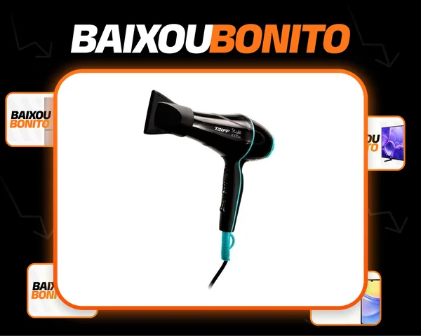 Secador Taiff Style 2000w Motor Ac Preto 127 v