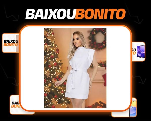 Vestido Feminino Curto Tubinho Alfaiataria Elegante Fashion