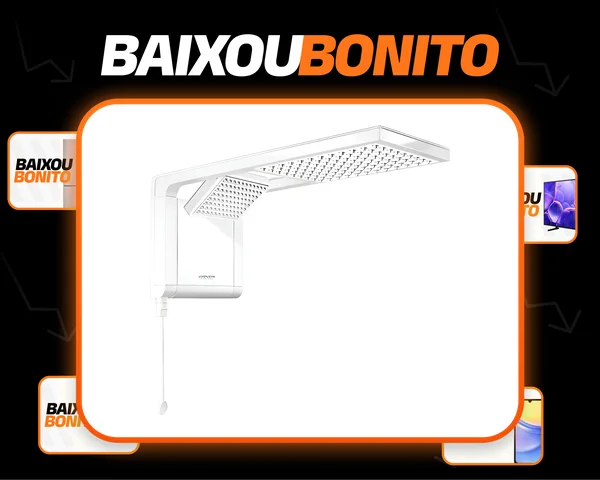 Chuveiro Elétrico de Parede Lorenzetti Acqua Ultra Duo 7,8Kw Cor Branco