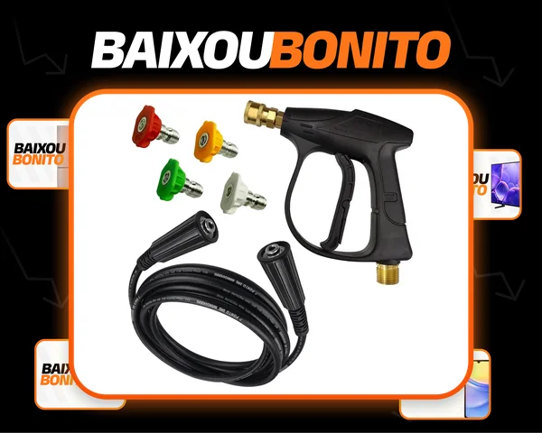 Pistola Bicos Color. Engate Rápido 10mt Mangueira Karcher K5