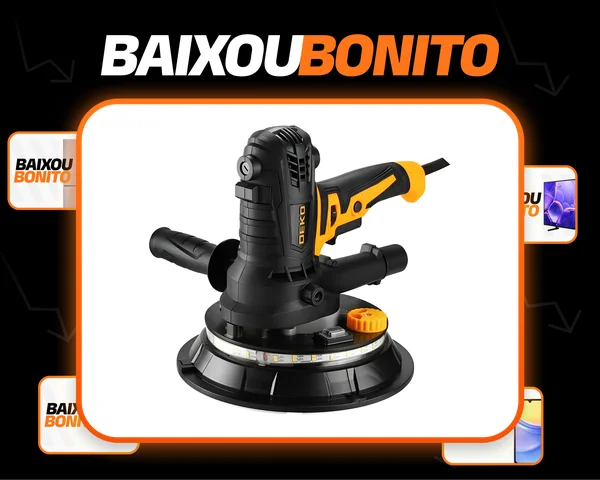 Lixadeira De Parede E Teto 900w 110v Saco Coletor Acessórios