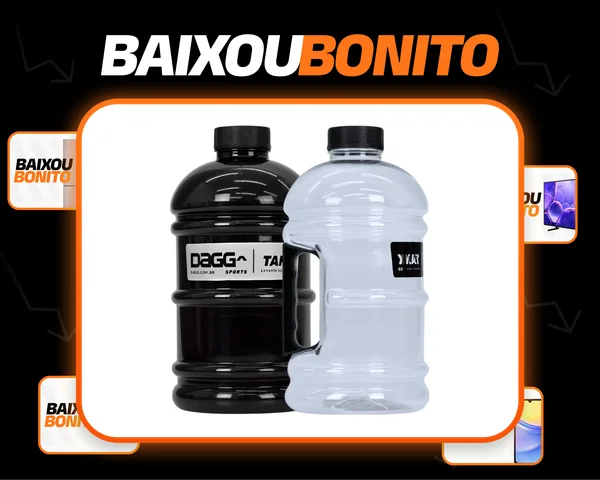 Kit 2 Garrafas Galão De Água Dagg Tank 2l Academia Treino
