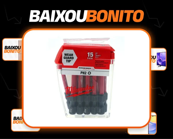 Phillips Impact Tips de 2 polegadas Milwaukee 48-32-5004 15 unidades