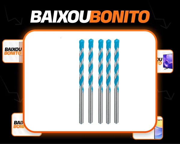 Kit 05 Brocas Bosch Cyl-9 Multiconstruction Ø6 X 60 X 100 Mm