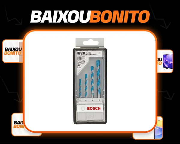 Jogo Brocas Bosch Cyl-9 Multimaterial Ø 4-5-6-8 Mm 4 Peças