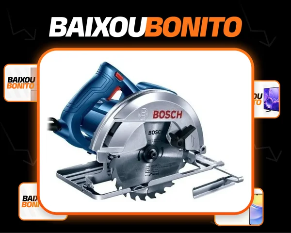 Serra Circular Bosch 7.1/4 Para Madeira GKS 150 mais Guia e Disco de Corte 1500W