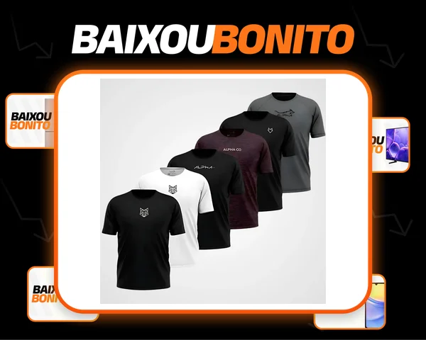 Kit 6 Camisetas Mais Procuradas Alpha