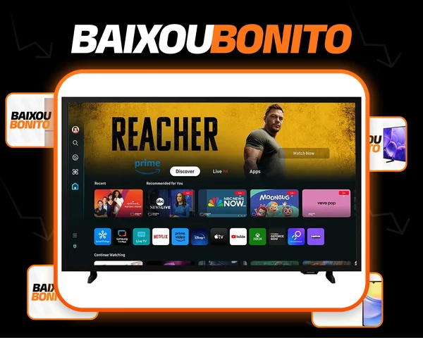 Smart Tv Samsung 32'' Hd Tizen Hdr Wi-fi Hdmi Monitor Bivolt Preta Preto