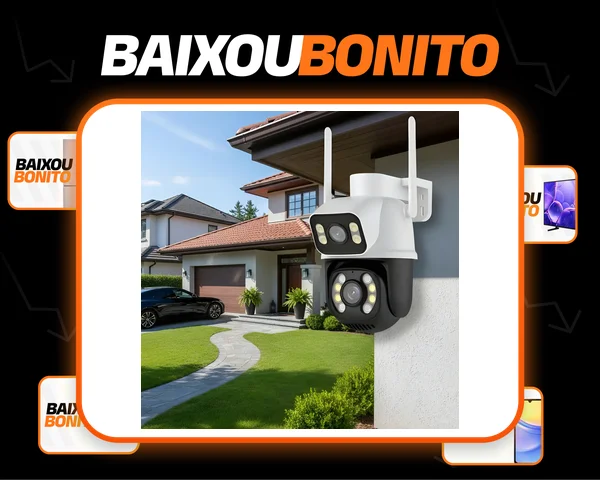 Câmera De Segurança A28b Wi-fi Smart Camera Dupla 3mp Icsee Branco