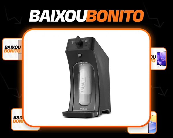 Purificador de Água Gelada Fria e Natural Eletrônico IBBL E-due Equilibrium Grafite