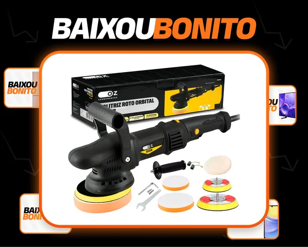 Politriz Eletrica Roto Orbital 15mm 5 E 6 Pol 950w Po950 Oz