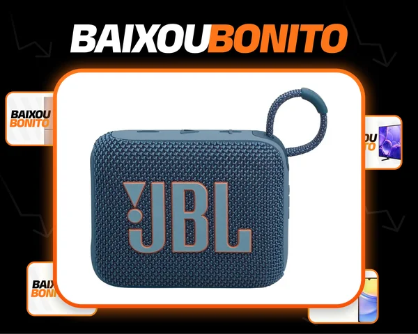 Caixa De Som Go 4 Jbl Bluetooth 4.2w À Prova D'água Cor Azul-aço