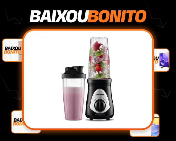 Personal Blender, Mondial Preto/prata 300W DG-01