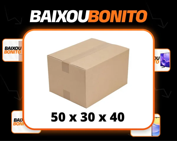 Kit 10 caixa papelão 50x30x40 grande mudança s sedex
