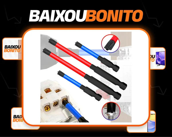 Bits Chave De Fenda Para Eletricista Ponta Fph2 4 Peças