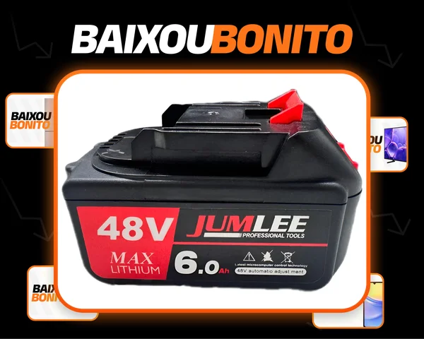 Super Bateria Li-inon 48v 6000 Mah Motosserra Parafuradeira