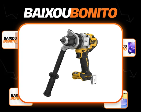Furadeira e Parafusadeira de Impacto 20V Dewalt Modelo DCD1007B Sem Bateria e Carregador