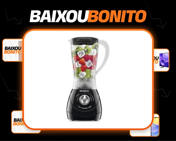 Liquidificador Easy Power 1,9 L 550 W Preto Mondial Preto