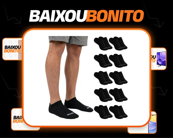 Kit 6 Pares Meias Puma Cano Médio Alto Atoalhada Original
