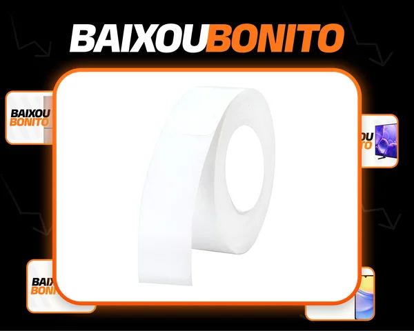 1 Rolo Papel Etiqueta Niimbot D110 D101 D11 30x15mm (210un) Branco