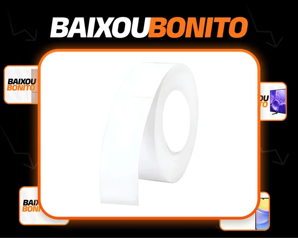 1 Rolo Etiqueta Niimbot D110 D101 D11 12x40mm (160pçs) Branca