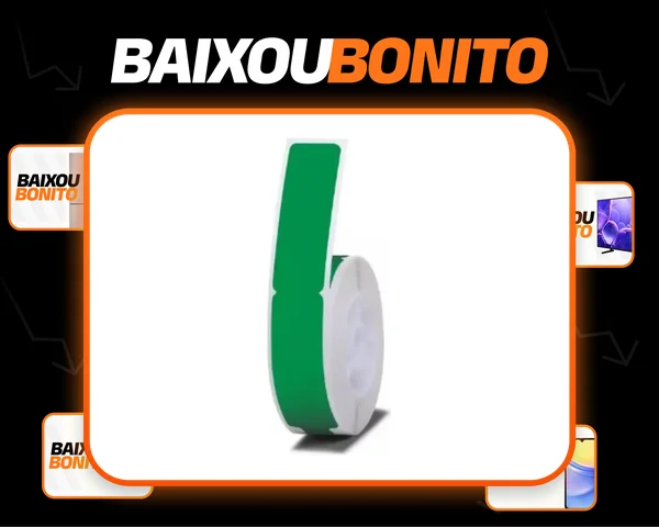 1 Rolo Etiquetas Para Cabo Joias Oculos Niimbot D110 D11 Cor Verde