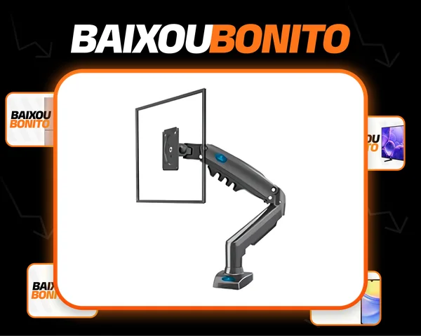 Suporte Para Monitor E Tv Mesa Articulado A Gás Pistão de 17 a 30 polegadas