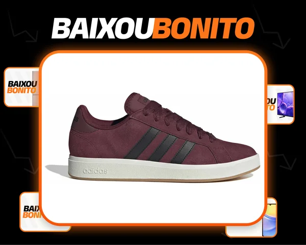 Tênis Masculino Casual Grand Court Base Forro Têxtil adidas