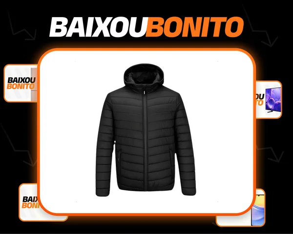 Bobojaco Masculino Térmico Capuz Impermeável Forrado