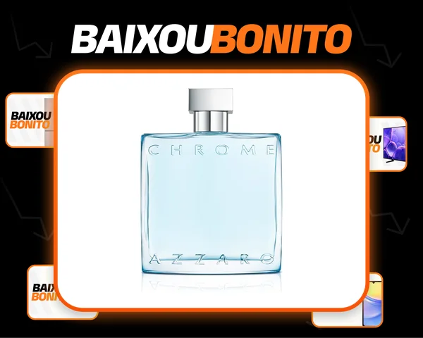 Fragrância Masculina Azzaro Chrome (chrome Eau De Toilette 100ml + De Banho 75ml + Chrome Eau De Toilette 10ml)