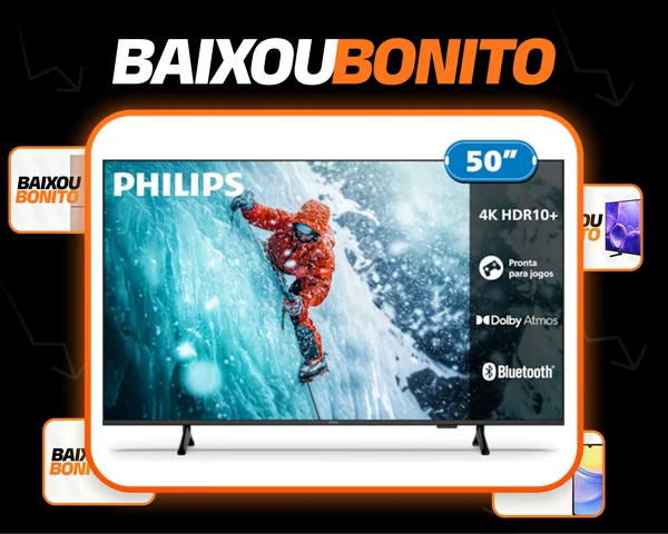 Smart Tv Philips 50 Polegadas 4k 50pug7300/78 Uhd Titan Os