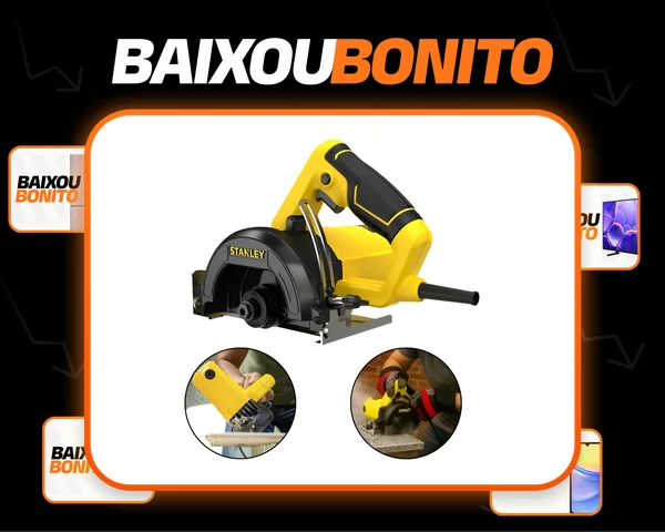 Serra Mármore Stanley 1350w Angular Corte 45 Granito Piso