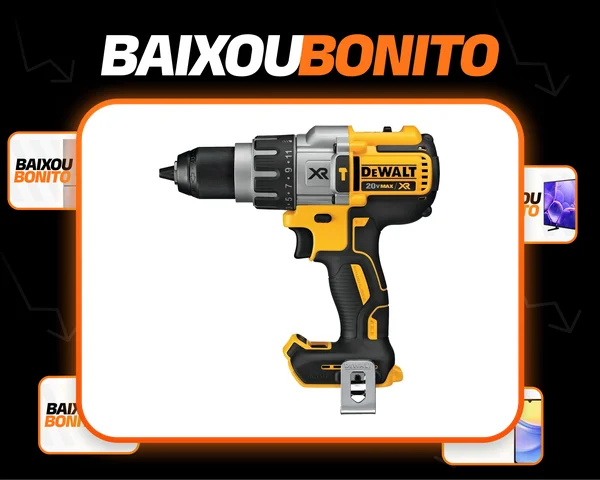 Kit Furadeira e Parafusadeira de Impacto 1/2" Dewalt DCD996B Ferramenta à Bateria 20V